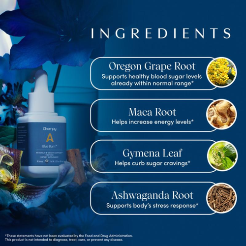 Blue Burn - Metabolic Support Liquid Herbal Drops
